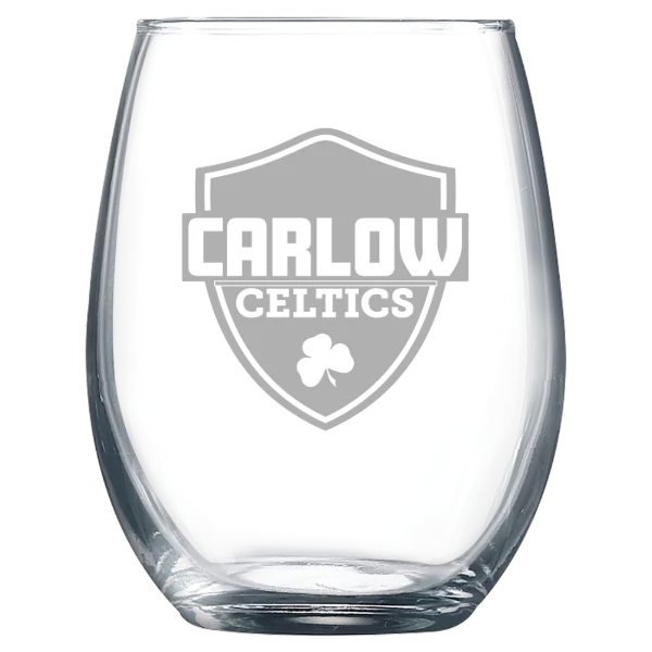 Carlow University Polar Camel 9 oz. Stemless Wine Glass