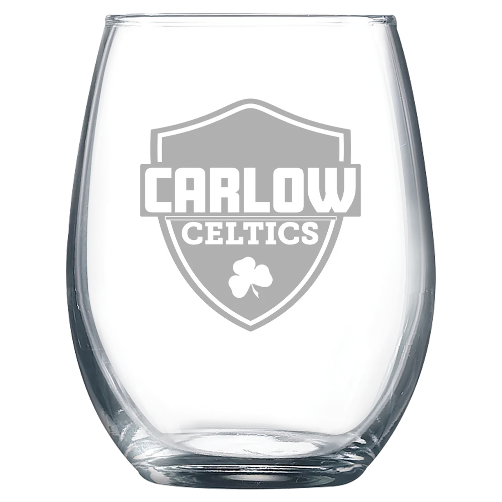 Carlow University Polar Camel 9 oz. Stemless Wine Glass