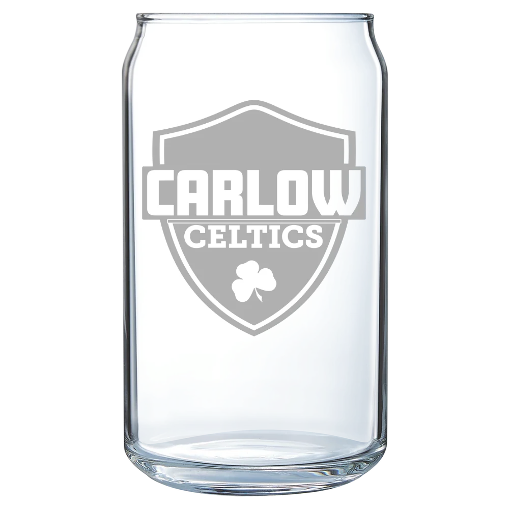Carlow University Polar Camel 16 oz. Can Glass