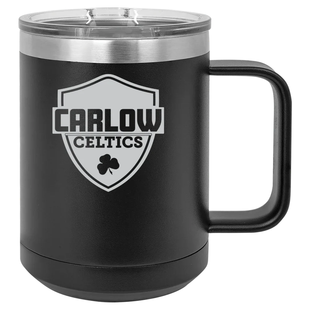 Carlow University Polar Camel 15 oz. Mug with Slider Lid