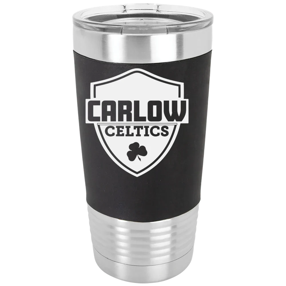 Carlow University Polar Camel 20 oz. Silicone Grip Tumbler with Standard Lid
