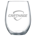 Carthage College Polar Camel 15 oz. Stemless Wine Glass