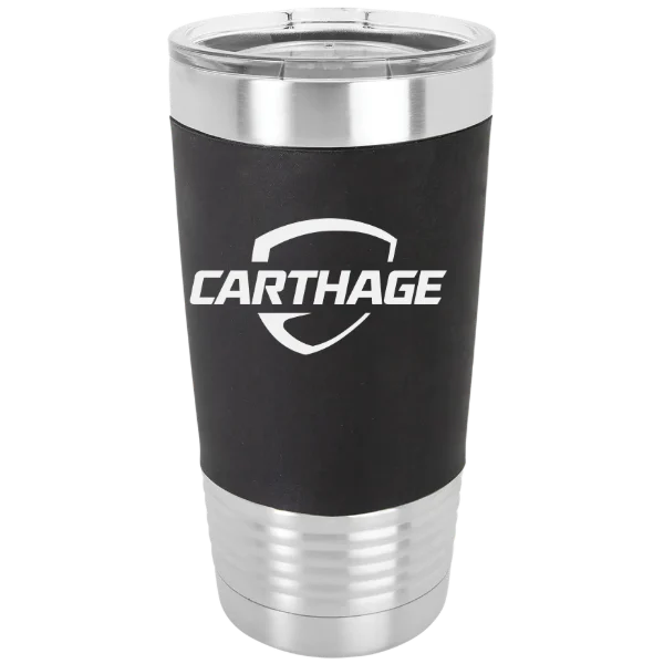 Carthage College Polar Camel 20 oz. Silicone Grip Tumbler with Standard Lid