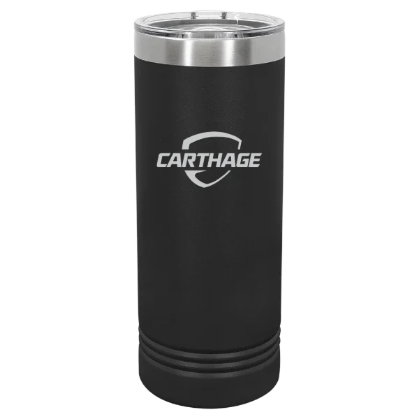 Carthage College Polar Camel 22 oz. Skinny Tumbler with Slider Lid