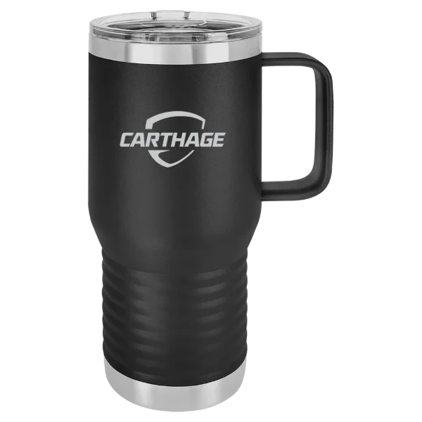 Carthage College Polar Camel 20 oz. Travel Mug with Slider Lid