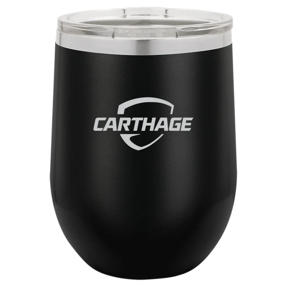Carthage College Polar Camel 12 oz. Stemless Wine Tumbler