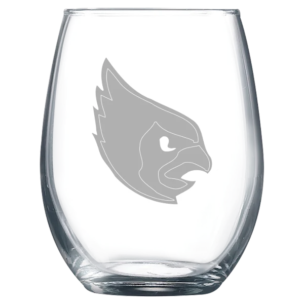 Catholic University Polar Camel 9 oz. Stemless Wine Glass