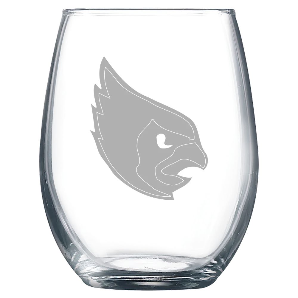 Catholic University Polar Camel 9 oz. Stemless Wine Glass