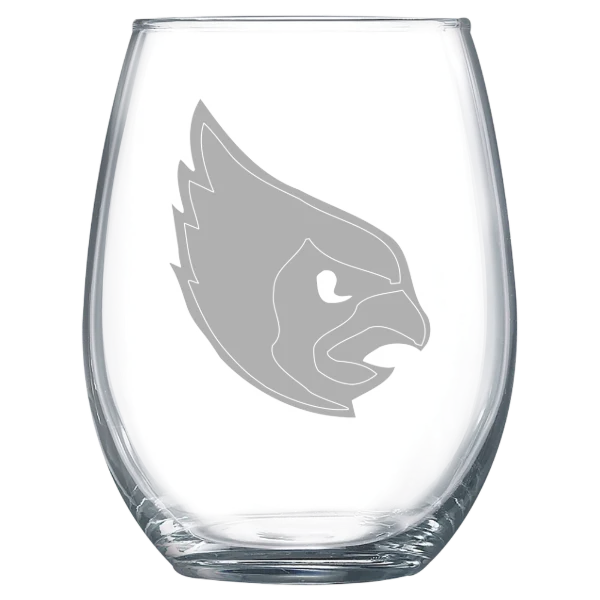 Catholic University Polar Camel 15 oz. Stemless Wine Glass