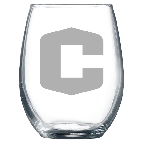 Central College (Iowa) Polar Camel 9 oz. Stemless Wine Glass