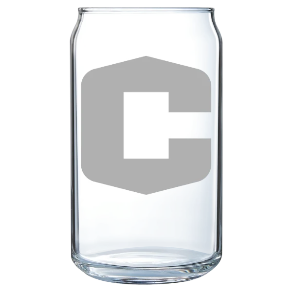 Central College (Iowa) Polar Camel 16 oz. Can Glass