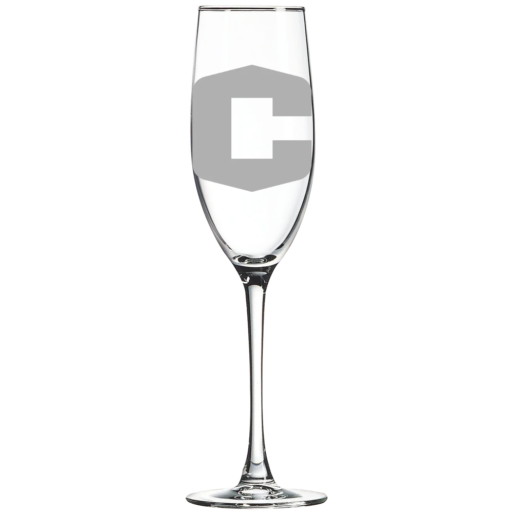 Central College (Iowa) Polar Camel 8 oz. Champagne Flute
