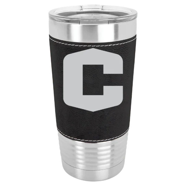 Central College (Iowa) Polar Camel 20 oz. Leatherette Grip Tumbler with Standard Lid