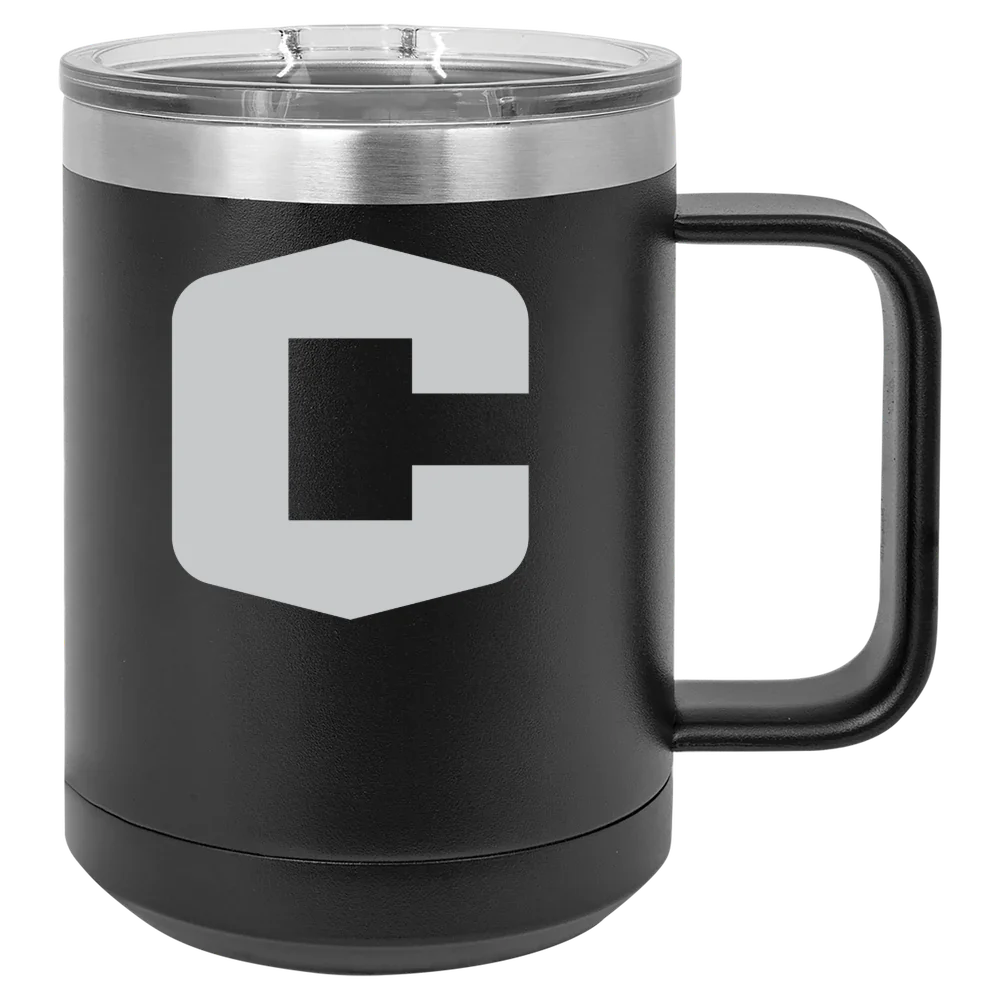 Central College (Iowa) Polar Camel 15 oz. Mug with Slider Lid