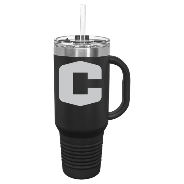 Central College (Iowa) Polar Camel 40 oz. Travel Mug with Snap Lid & Straw