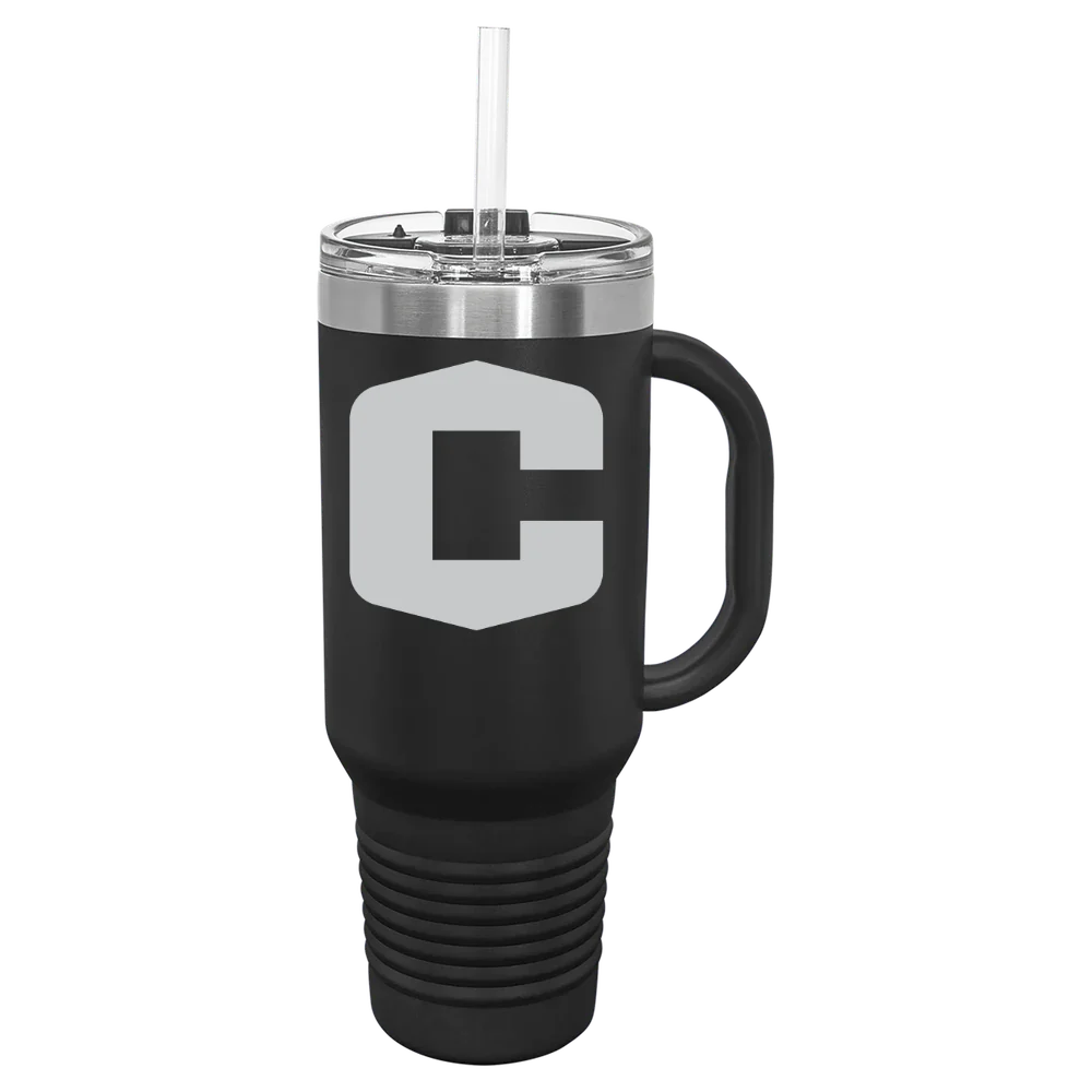 Central College (Iowa) Polar Camel 40 oz. Travel Mug with Snap Lid & Straw