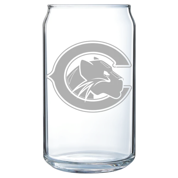 Chapman University Polar Camel 16 oz. Can Glass