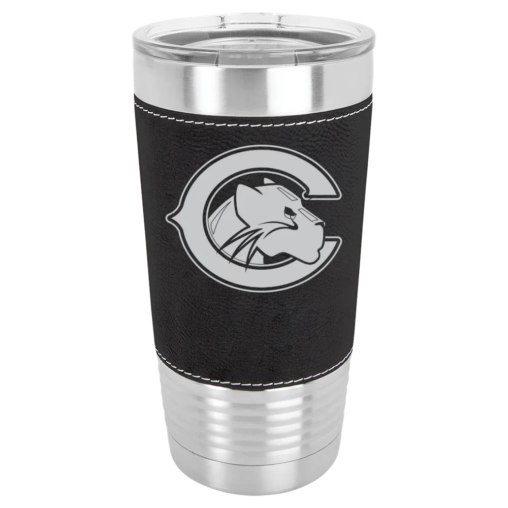 Chapman University Polar Camel 20 oz. Leatherette Grip Tumbler with Standard Lid