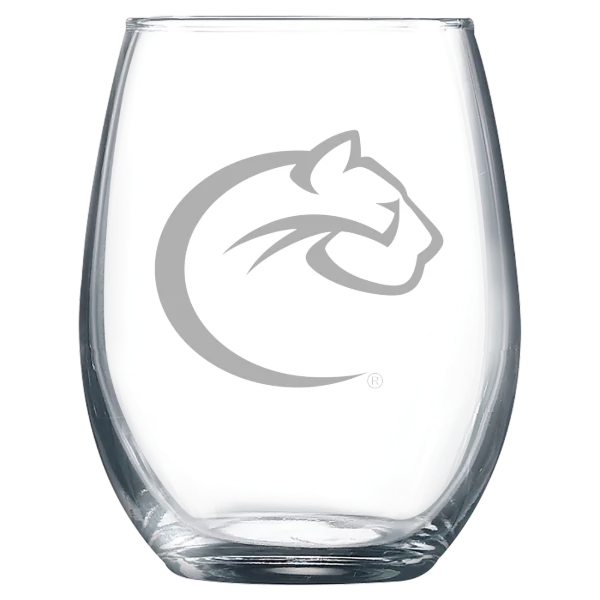 Chatham University Polar Camel 9 oz. Stemless Wine Glass