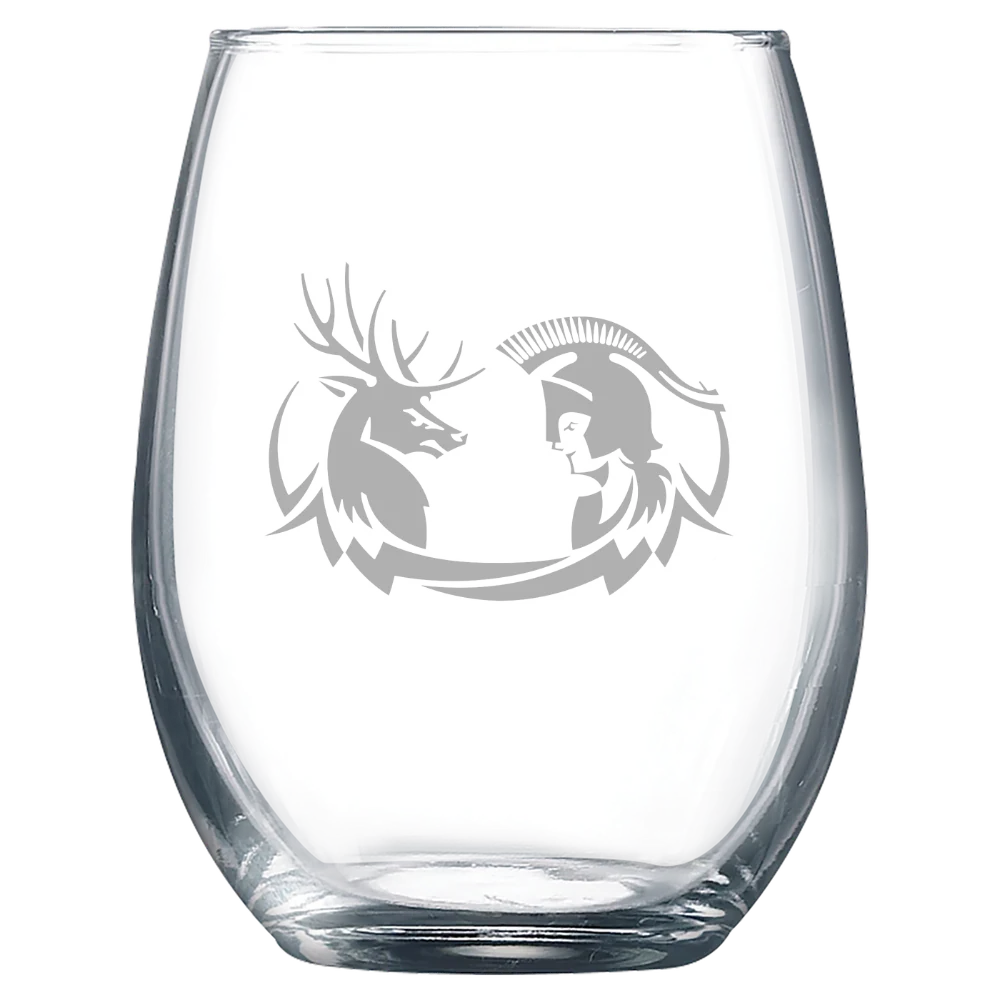Claremont McKenna-Harvey Mudd-Scripps Colleges Polar Camel 9 oz. Stemless Wine Glass