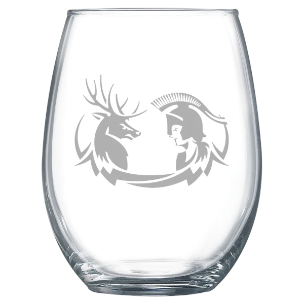 Claremont McKenna-Harvey Mudd-Scripps Colleges Polar Camel 15 oz. Stemless Wine Glass
