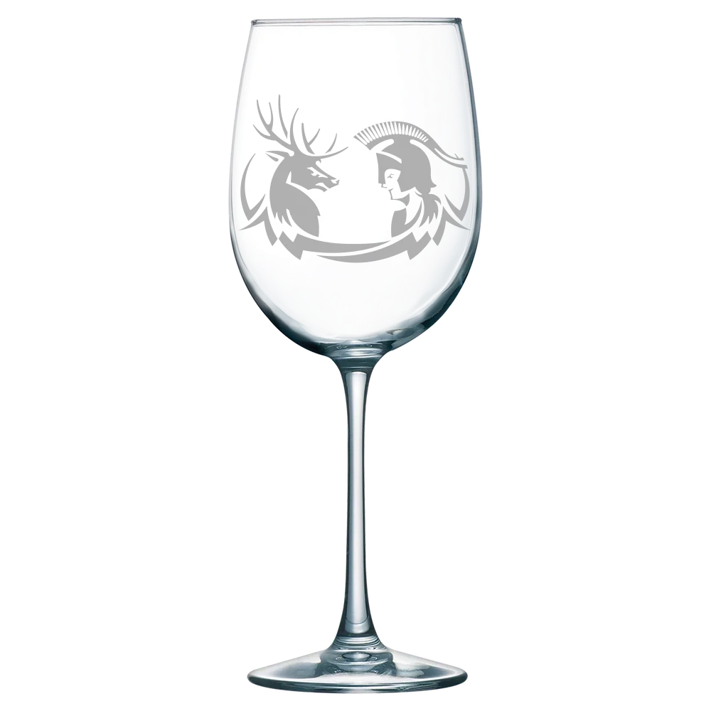 Claremont McKenna-Harvey Mudd-Scripps Colleges Polar Camel 19 oz. Wine Glass