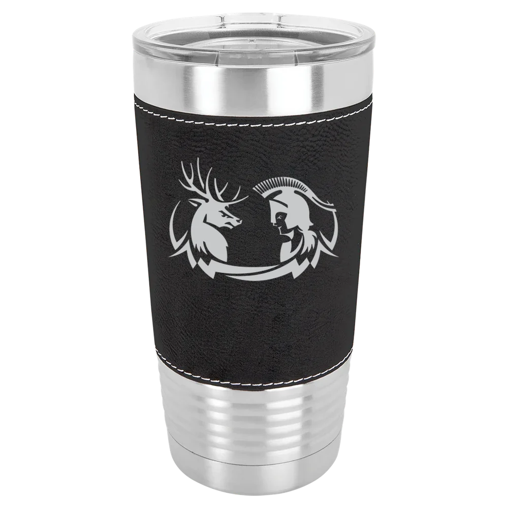 Claremont McKenna-Harvey Mudd-Scripps Colleges Polar Camel 20 oz. Leatherette Grip Tumbler with Standard Lid