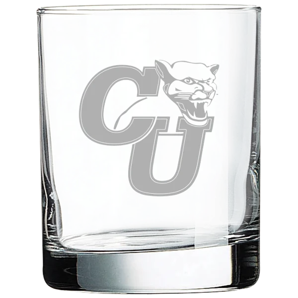 Clark University (Massachusetts) Polar Camel 10 1/2 oz. On The Rocks Glass