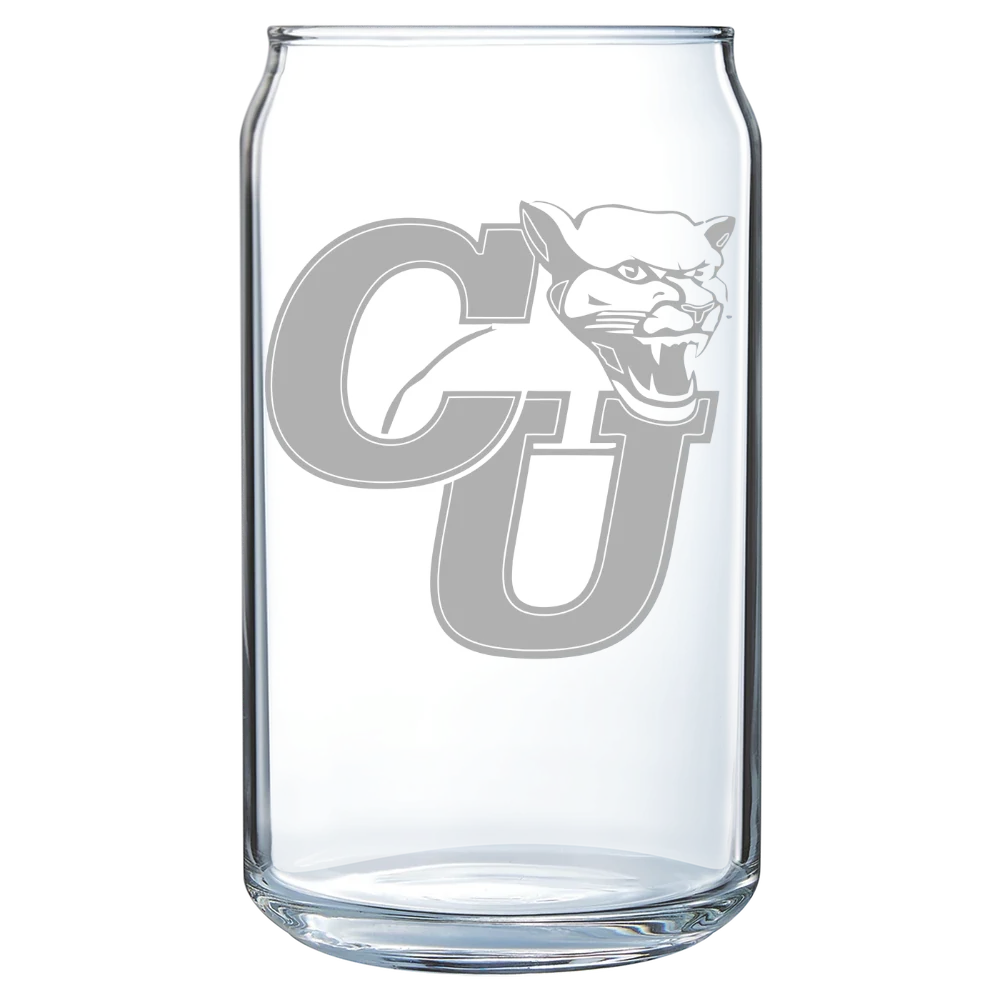 Clark University (Massachusetts) Polar Camel 16 oz. Can Glass