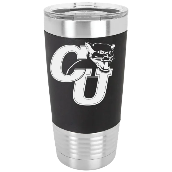 Clark University (Massachusetts) Polar Camel 20 oz. Silicone Grip Tumbler with Standard Lid