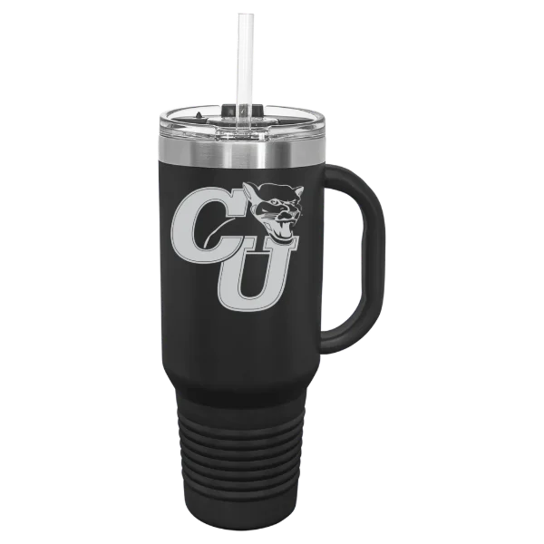 Clark University (Massachusetts) Polar Camel 40 oz. Travel Mug with Snap Lid & Straw