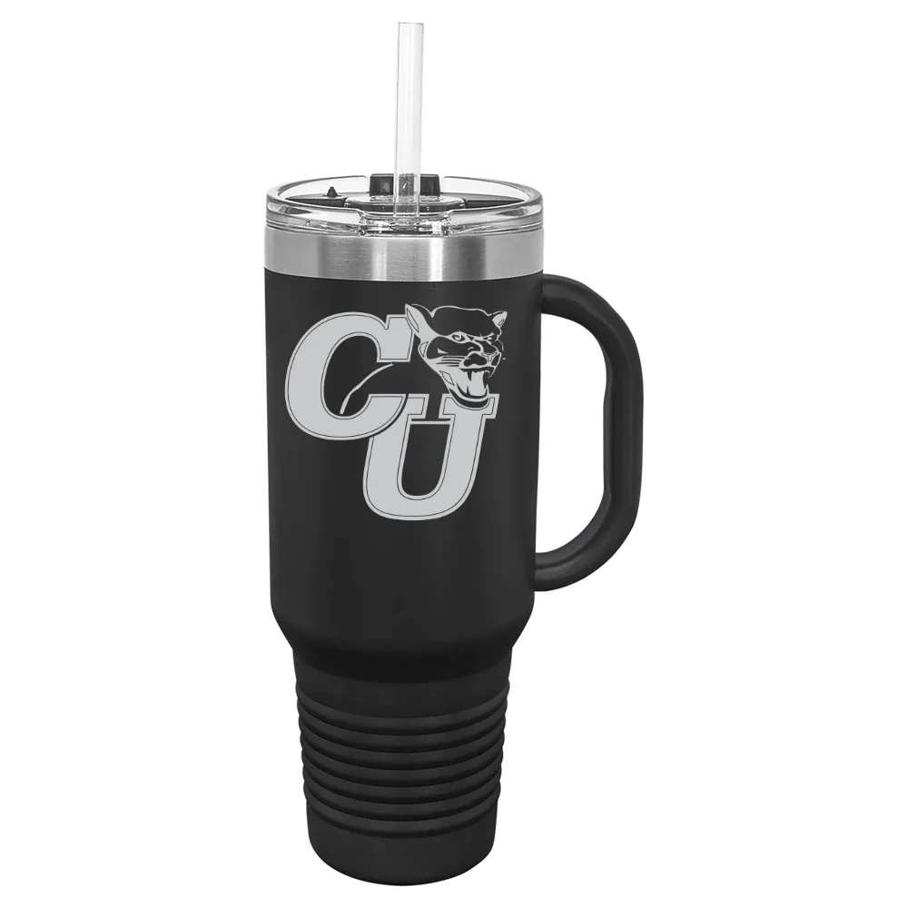 Clark University (Massachusetts) Polar Camel 40 oz. Travel Mug with Snap Lid & Straw