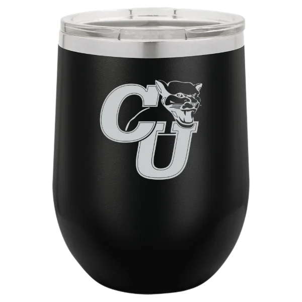 Clark University (Massachusetts) Polar Camel 12 oz. Stemless Wine Tumbler