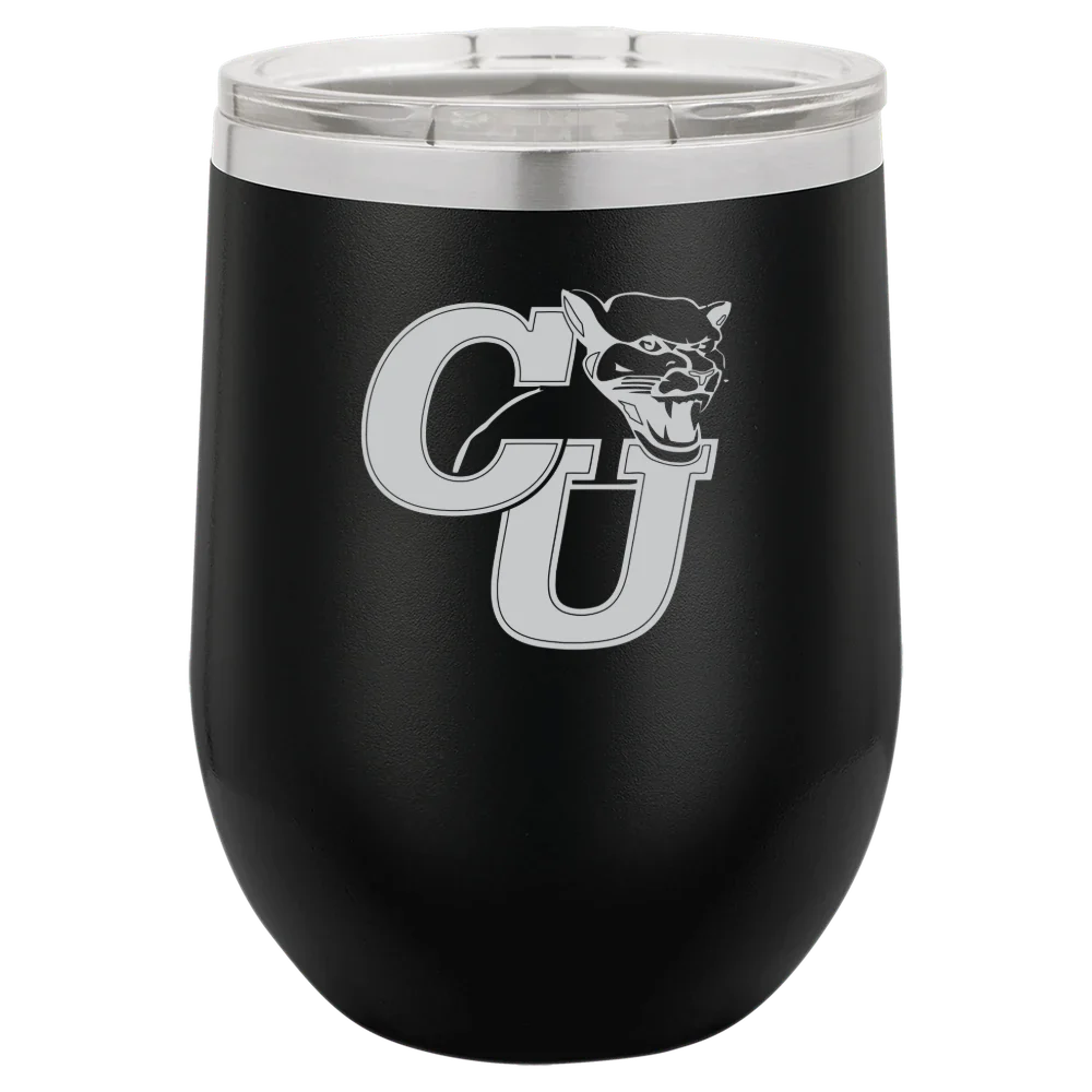 Clark University (Massachusetts) Polar Camel 12 oz. Stemless Wine Tumbler