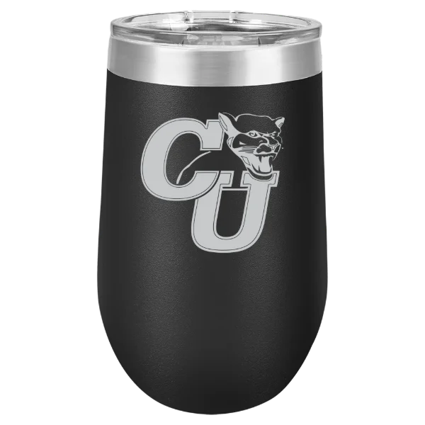 Clark University (Massachusetts) Polar Camel 16 oz. Stemless Wine Tumbler