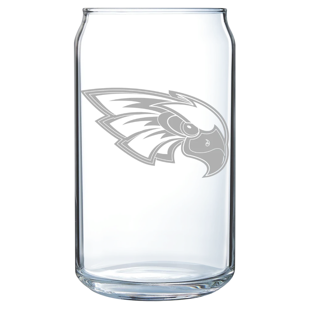 Coe College Polar Camel 16 oz. Can Glass