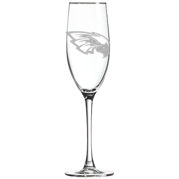 Coe College Polar Camel 8 oz. Champagne Flute