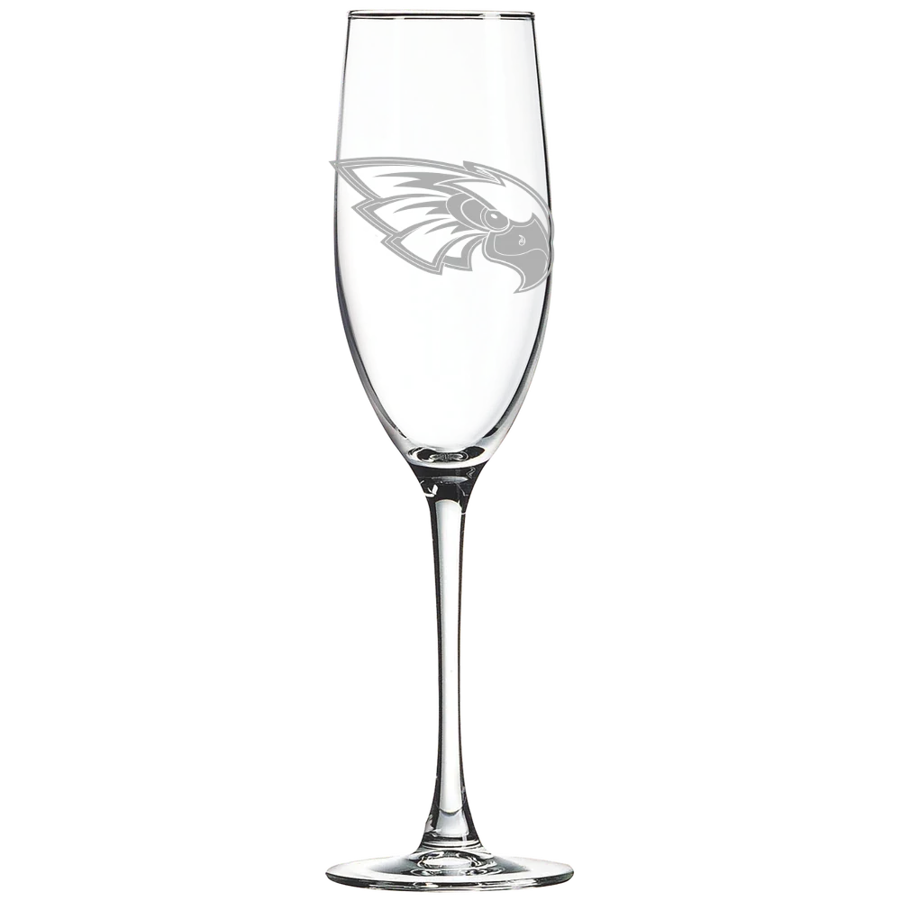 Coe College Polar Camel 8 oz. Champagne Flute