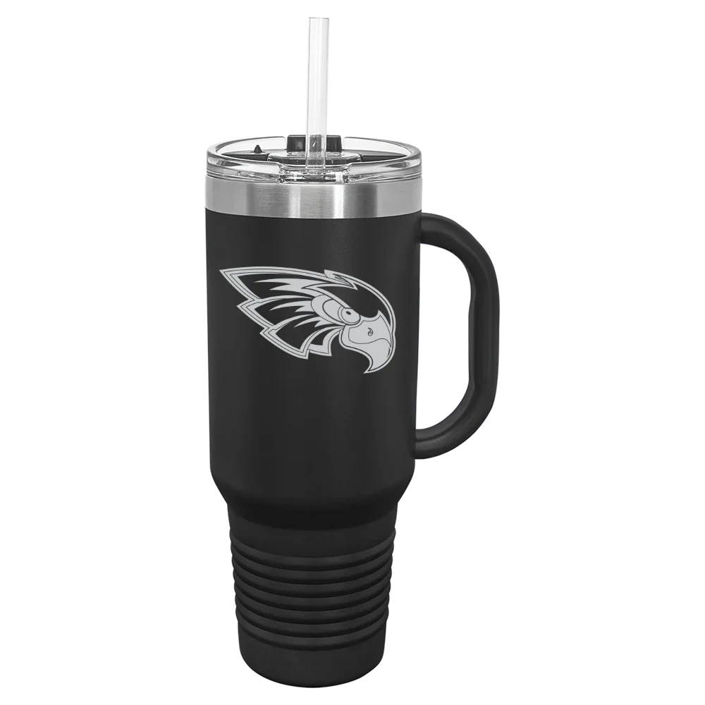 Coe College Polar Camel 40 oz. Travel Mug with Snap Lid & Straw