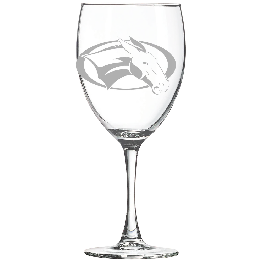Colby College Polar Camel 10 1/2 oz. Wine Glass