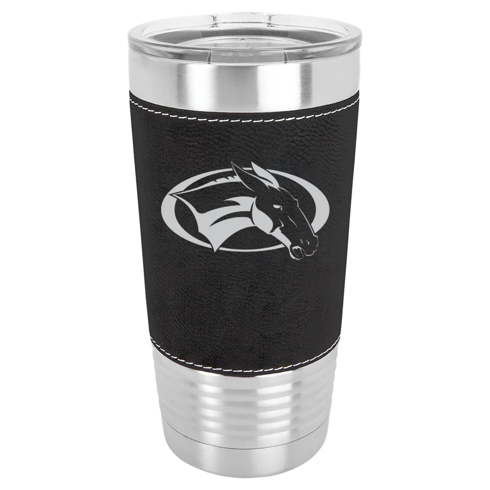 Colby College Polar Camel 20 oz. Leatherette Grip Tumbler with Standard Lid