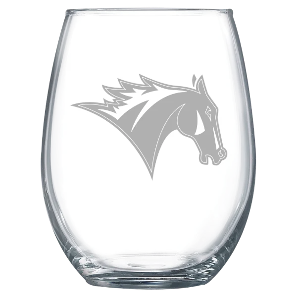 Colby-Sawyer College Polar Camel 15 oz. Stemless Wine Glass