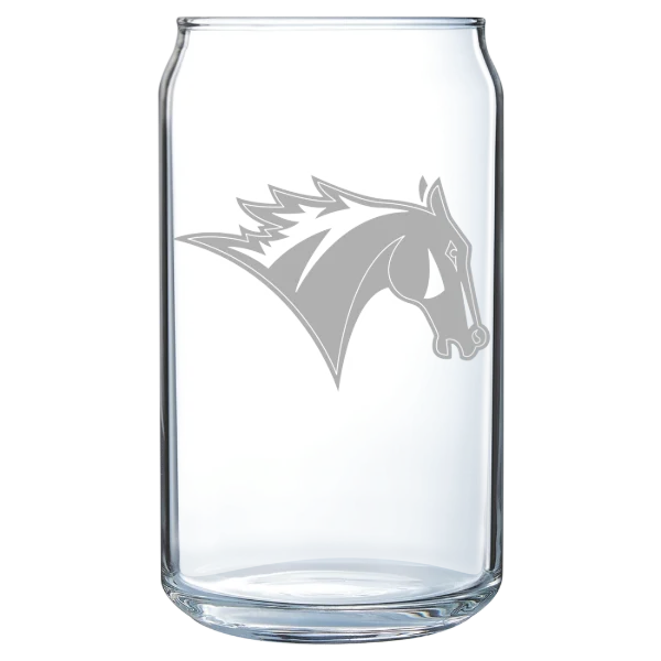 Colby-Sawyer College Polar Camel 16 oz. Can Glass