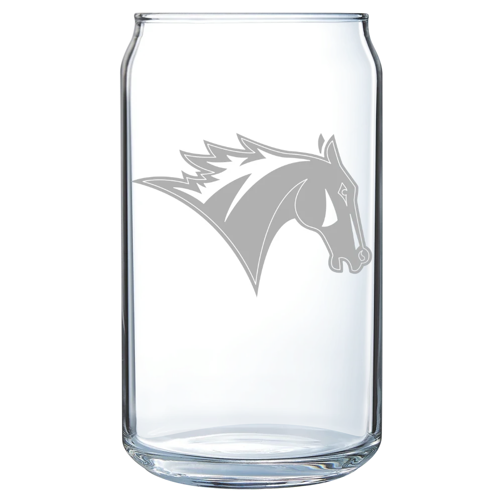 Colby-Sawyer College Polar Camel 16 oz. Can Glass