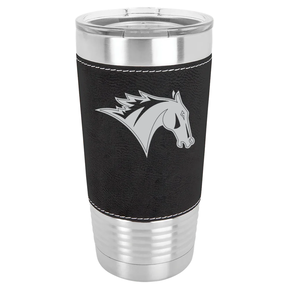 Colby-Sawyer College Polar Camel 20 oz. Leatherette Grip Tumbler with Standard Lid