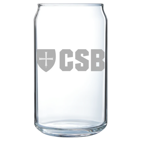 College of Saint Benedict Polar Camel 16 oz. Can Glass