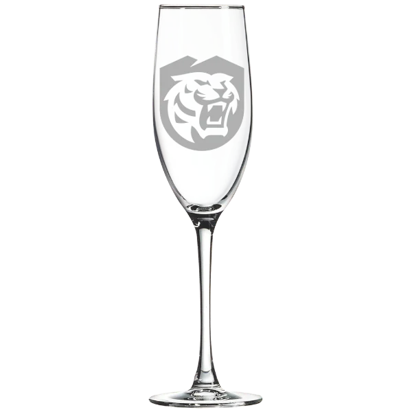 Colorado College Polar Camel 8 oz. Champagne Flute