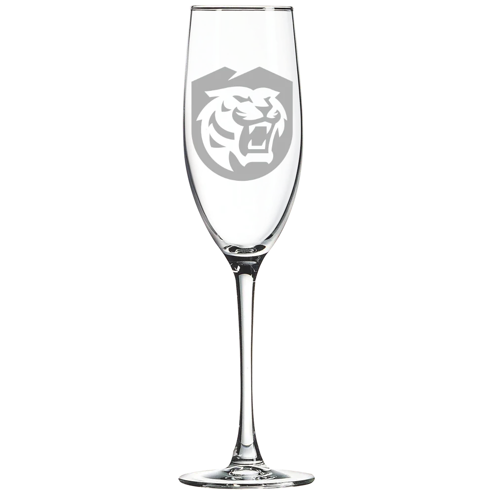 Colorado College Polar Camel 8 oz. Champagne Flute