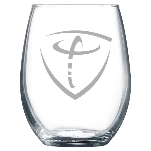 Concordia University Texas Polar Camel 9 oz. Stemless Wine Glass