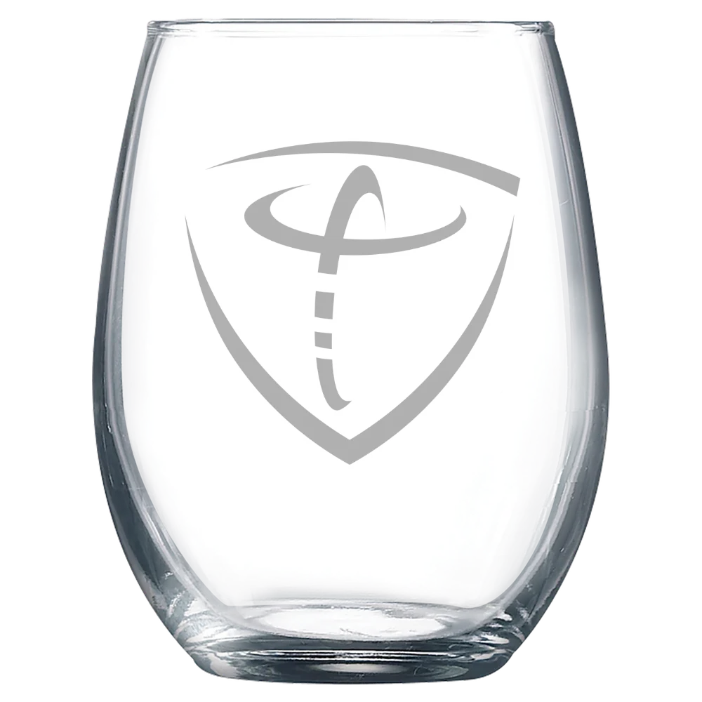 Concordia University Texas Polar Camel 9 oz. Stemless Wine Glass